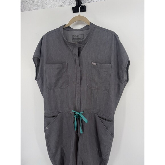 FIGS Rafaela Cargo Scrub Jumpsuit Womens Gray Technical Collection Jogger XXL - Picture 5 of 16